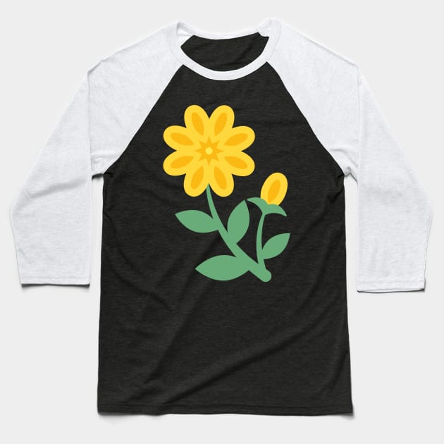 Cute Colorful Daisy Baseball T-Shirt by SWON Design